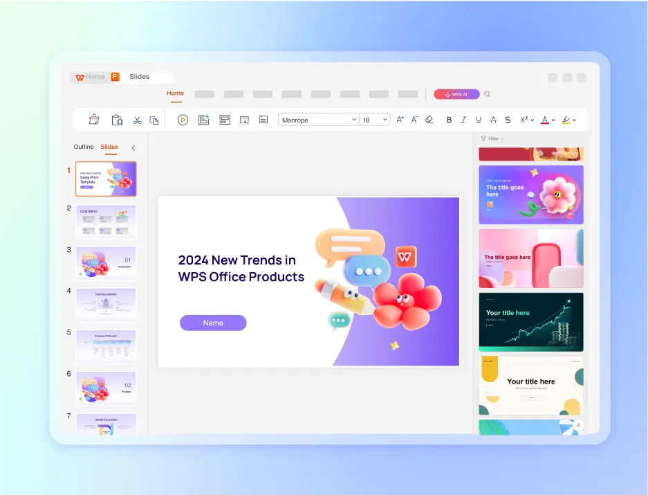 WPS AI 投影片：一鍵建�?PPT，即刻帶來影響力