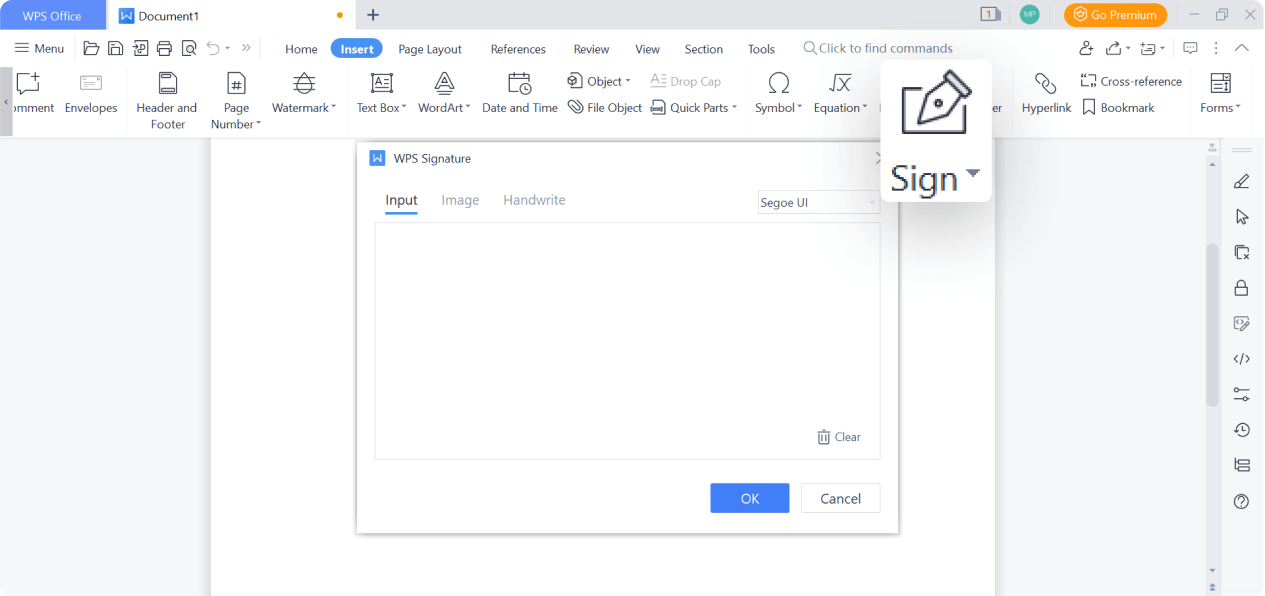使用 WPS 寫入器在 Word 文件中新增簽? class=